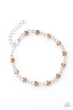 Paparazzi "Hold On To Your SPARKLE! - Brown" bracelet Paparazzi Jewelry