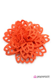 Paparazzi "HOLE-Heartedly Yours" Orange Hair Clip Paparazzi Jewelry