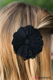 Paparazzi "Hole in One - Black" hair clip Paparazzi Jewelry