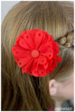 Paparazzi "Hole in One - Red" hair clip Paparazzi Jewelry