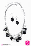 Paparazzi "Hollywood Starlet" Black Necklace & Earring Set Paparazzi Jewelry
