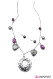 Paparazzi "Home Is Where The Heart Is" Purple Necklace & Earring Set Paparazzi Jewelry