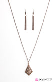 Paparazzi "Home Is Where The Tribe Is" Copper Necklace & Earring Set Paparazzi Jewelry