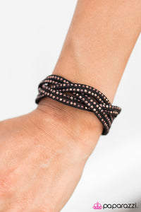 Paparazzi "Home Run - Black" bracelet Paparazzi Jewelry