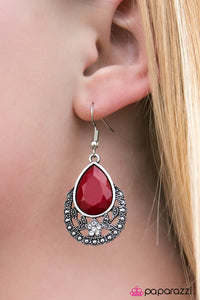 Paparazzi "Home Sweet Home - Red" earring Paparazzi Jewelry