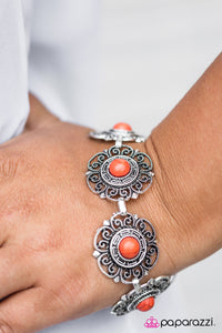 Paparazzi "Hometown Girl" Orange Bracelet Paparazzi Jewelry