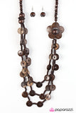Paparazzi "Honolulu Hula - Brown" necklace Paparazzi Jewelry