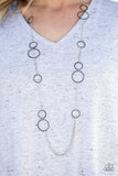 Paparazzi "Hoop and Hoppin - Black" necklace Paparazzi Jewelry