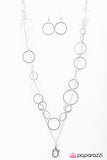 Paparazzi "Hoop Harmony - Silver" necklace Paparazzi Jewelry