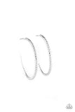 Paparazzi "HOOP, Line, and Sinker" Silver Earrings Paparazzi Jewelry