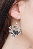 Paparazzi "Hopeful Hearts" Blue Earrings Paparazzi Jewelry