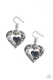 Paparazzi "Hopeful Hearts" Blue Earrings Paparazzi Jewelry