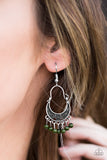 Paparazzi "Hopelessly Houston" Green Earrings Paparazzi Jewelry