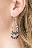 Paparazzi "Hopelessly Houston" Purple Earrings Paparazzi Jewelry