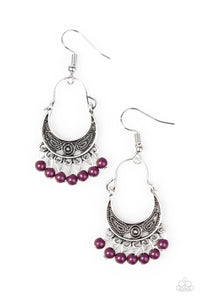 Paparazzi "Hopelessly Houston" Purple Earrings Paparazzi Jewelry