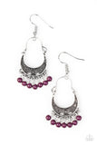 Paparazzi "Hopelessly Houston" Purple Earrings Paparazzi Jewelry