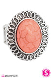 Paparazzi "Howdy, Partner! - Orange" ring Paparazzi Jewelry