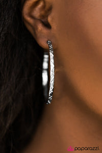 Paparazzi "How HOOP-tastic!" Silver Earrings Paparazzi Jewelry