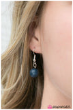 Paparazzi "How Low Can You Go?" Blue Necklace & Earring Set Paparazzi Jewelry