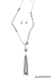 Paparazzi "How Low Can You Go? - Green" necklace Paparazzi Jewelry