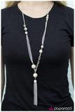 Paparazzi "How Low Can You Go? - Green" necklace Paparazzi Jewelry