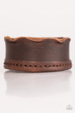 Paparazzi "How Riveting - Brown" bracelet Paparazzi Jewelry