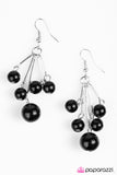 Paparazzi "Hung Up - Black" earring Paparazzi Jewelry