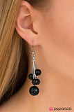 Paparazzi "Hung Up - Black" earring Paparazzi Jewelry