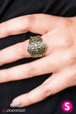 Paparazzi "Hustle and FLORAL - Brass" ring Paparazzi Jewelry