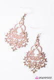 Paparazzi "Hyacinth Haven - Rose Gold" earring Paparazzi Jewelry