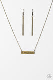 Paparazzi "I Am Brave - Brass" necklace Paparazzi Jewelry