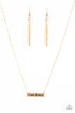 Paparazzi "I Am Brave - Gold" necklace Paparazzi Jewelry