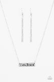 Paparazzi "I Am Brave - Silver" necklace Paparazzi Jewelry