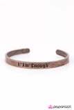 Paparazzi "I Am Enough - Copper" bracelet Paparazzi Jewelry