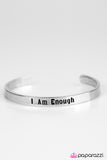 Paparazzi "I Am Enough - Silver" bracelet Paparazzi Jewelry