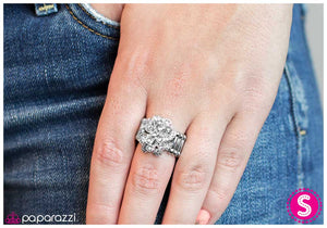 Paparazzi "I Am Unstoppable" White Ring Paparazzi Jewelry