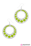 Paparazzi "I Came, I Saw, I Conquered" Green Earrings Paparazzi Jewelry