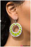 Paparazzi "I Came, I Saw, I Conquered" Green Earrings Paparazzi Jewelry