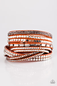 Paparazzi "I Came To Slay" Orange Wrap Bracelet Paparazzi Jewelry