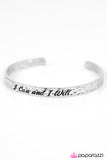 Paparazzi "I Can And I Will - Silver" bracelet Paparazzi Jewelry