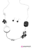 Paparazzi "I Cannot Deny" Black Necklace & Earring Set Paparazzi Jewelry