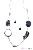 Paparazzi "I Cannot Deny" Blue Necklace & Earring Set Paparazzi Jewelry