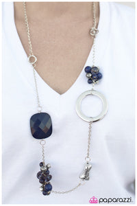 Paparazzi "I Cannot Deny" Blue Necklace & Earring Set Paparazzi Jewelry