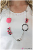 Paparazzi "I Can Not Deny" Pink Necklace & Earring Set Paparazzi Jewelry