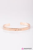 Paparazzi "I Can... - Rose Gold" bracelet Paparazzi Jewelry