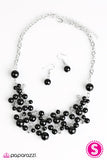 Paparazzi "I Can SEA Clearly Now" Black Necklace & Earring Set Paparazzi Jewelry