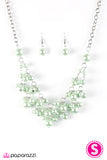 Paparazzi "I Can SEA Clearly Now" Green Necklace & Earring Set Paparazzi Jewelry