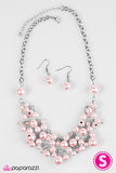 Paparazzi "I Can SEA Clearly Now" Pink Necklace & Earring Set Paparazzi Jewelry