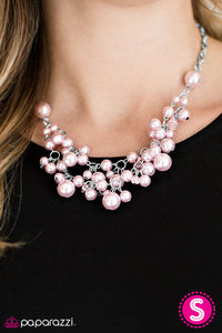 Paparazzi "I Can SEA Clearly Now" Pink Necklace & Earring Set Paparazzi Jewelry