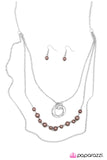 Paparazzi "I Can See Your Halo - Brown" necklace Paparazzi Jewelry